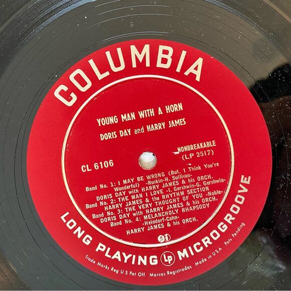 Doris Day and Harry James Young Man With A Horn 10” LP Vintage 33 RPM 1950 - Picture 6 of 10